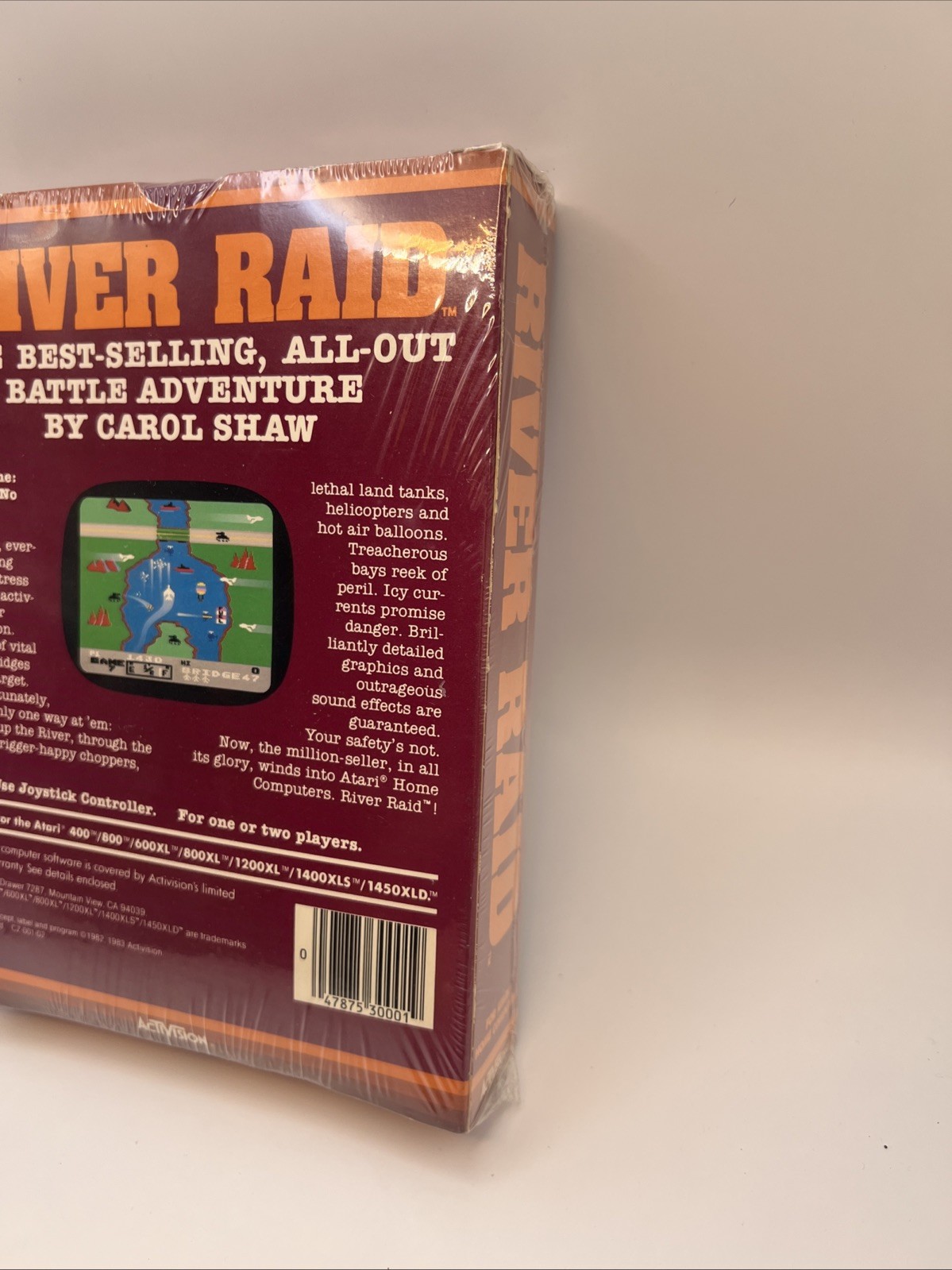 Carol Shaw’s River Raid Activision for the Atari Cartridge & Box!