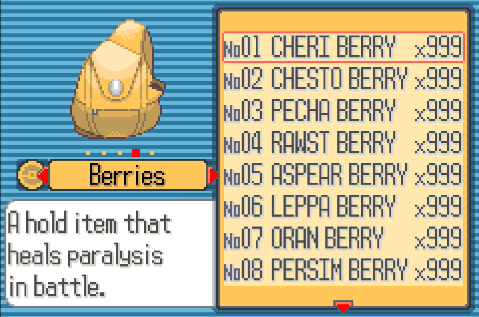 Pokemon Ruby – Gameboy Advance – Shiny Living Dex, Max Items, Events Unlocked!