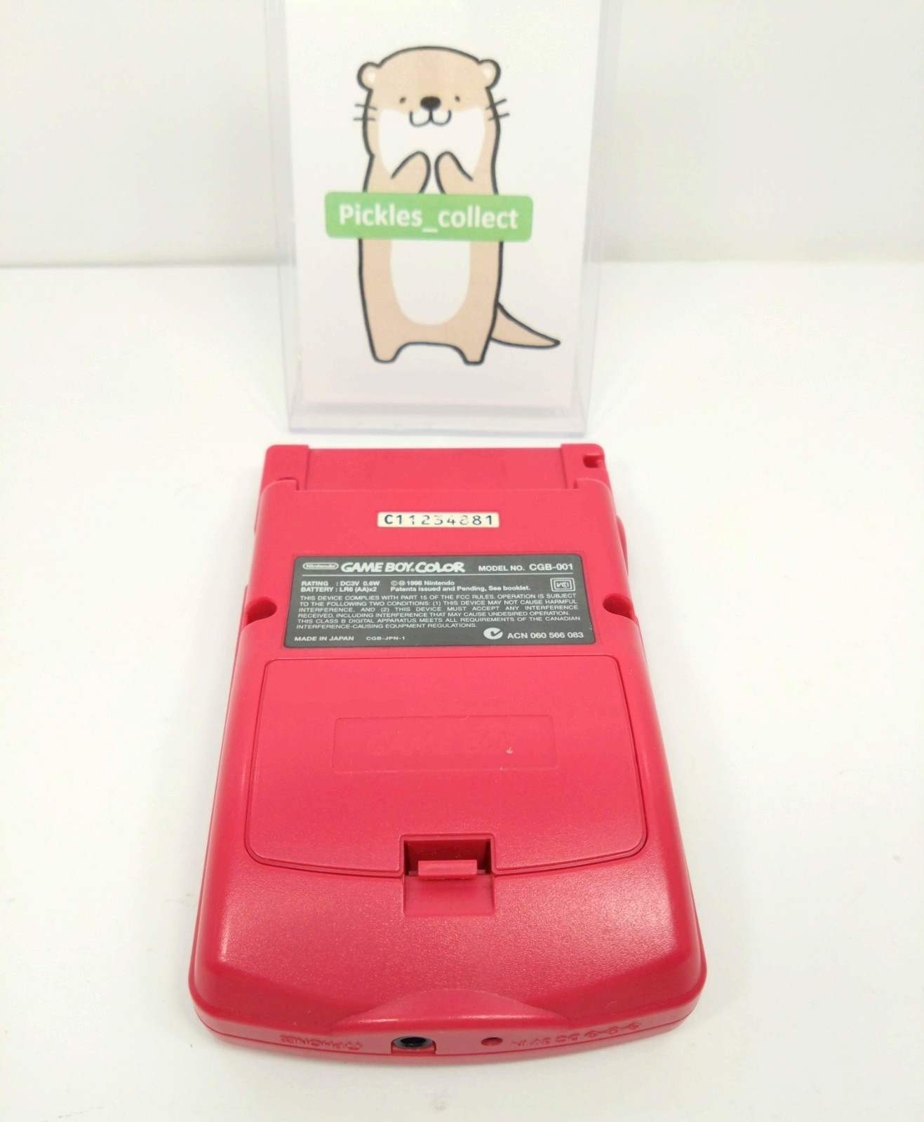 Nintendo CGB-001 Game Boy Color Red Console only Tested GB GBC 0506F