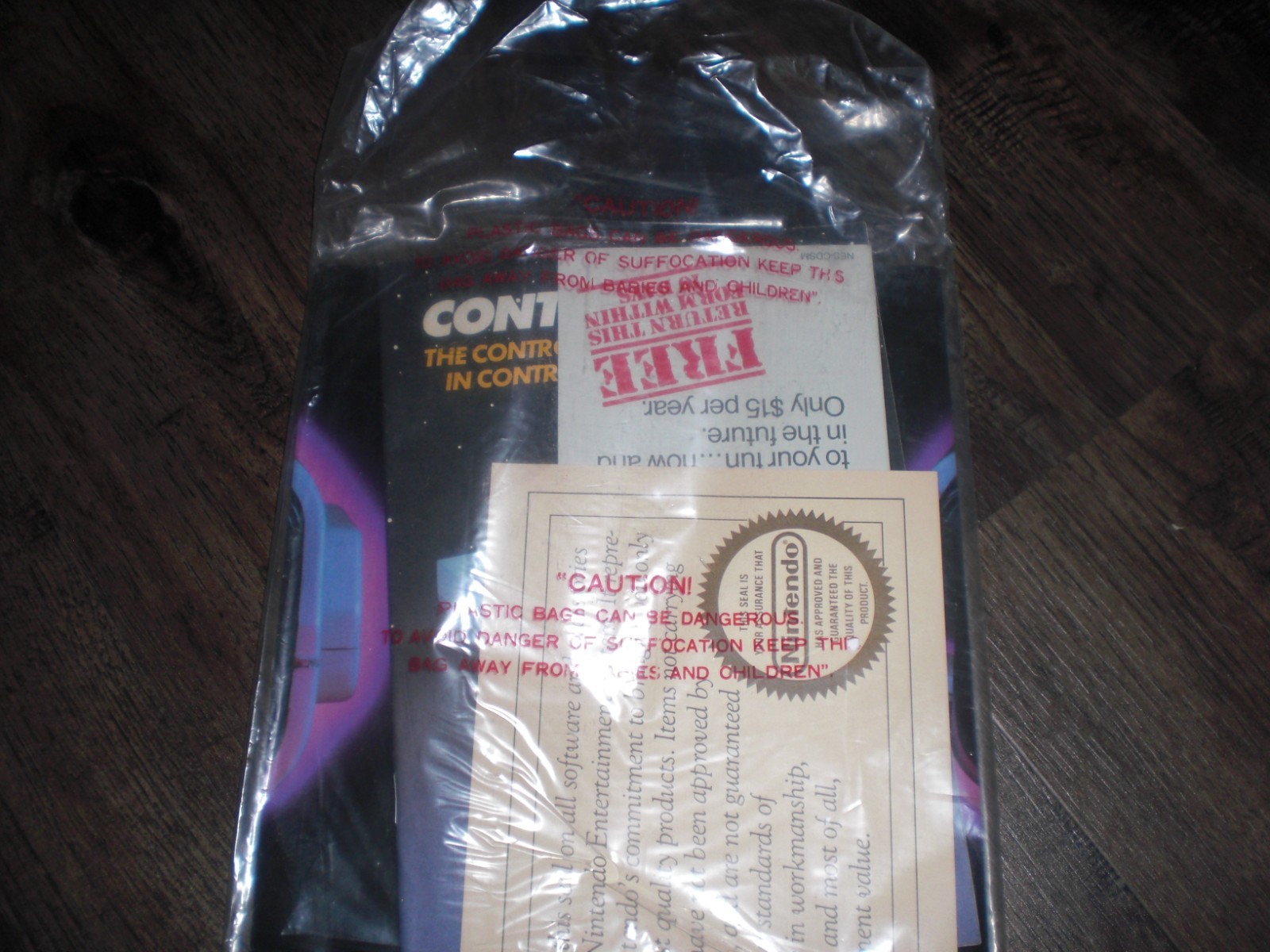 NES Nintendo Entertainment System Control Deck MINT INSERTS BAG Empty Box Foam