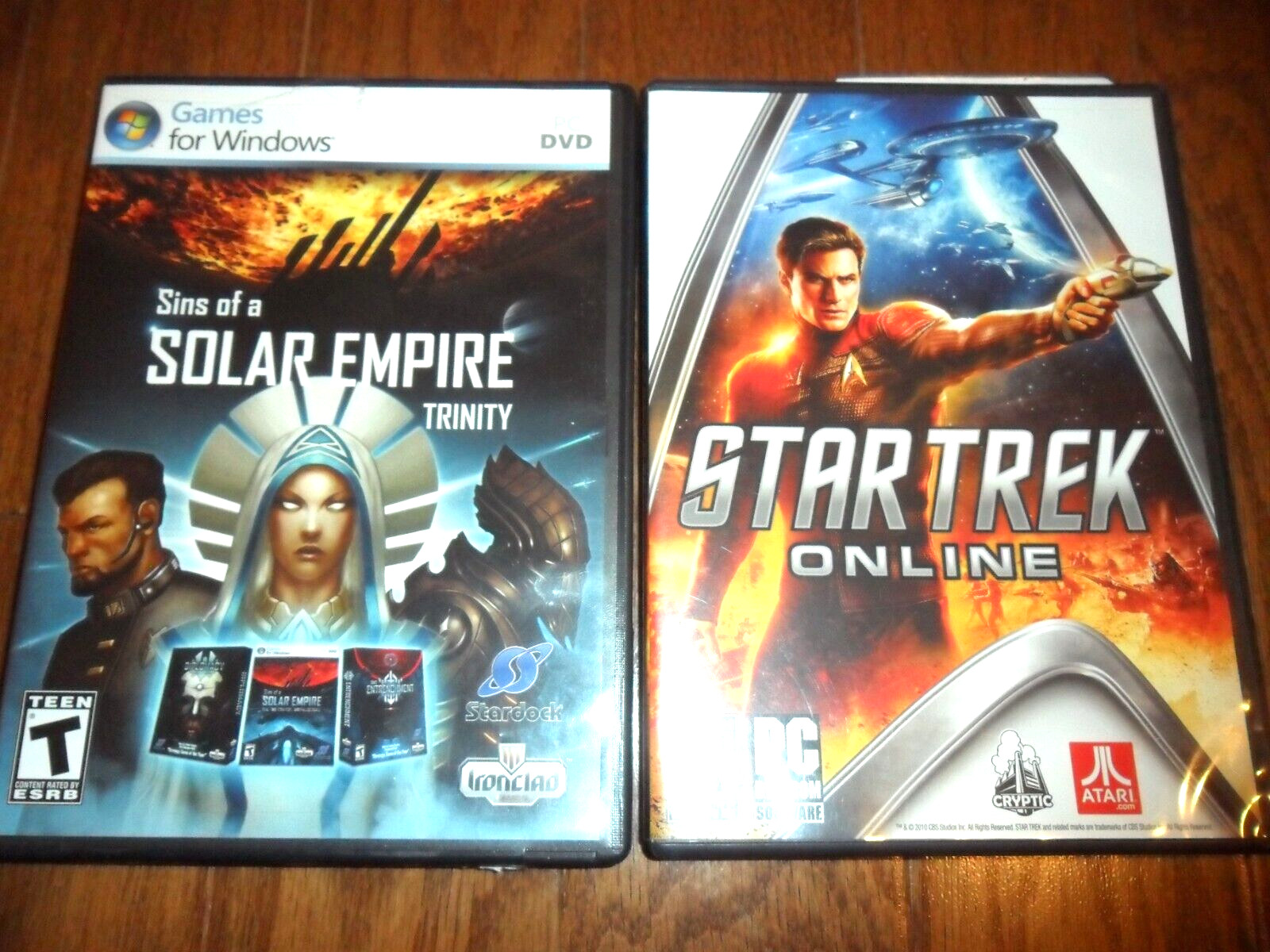 Sins of a Solar Empire: Trinity PC DVD Ironclad & Star Trek On Line PC DVD ROM