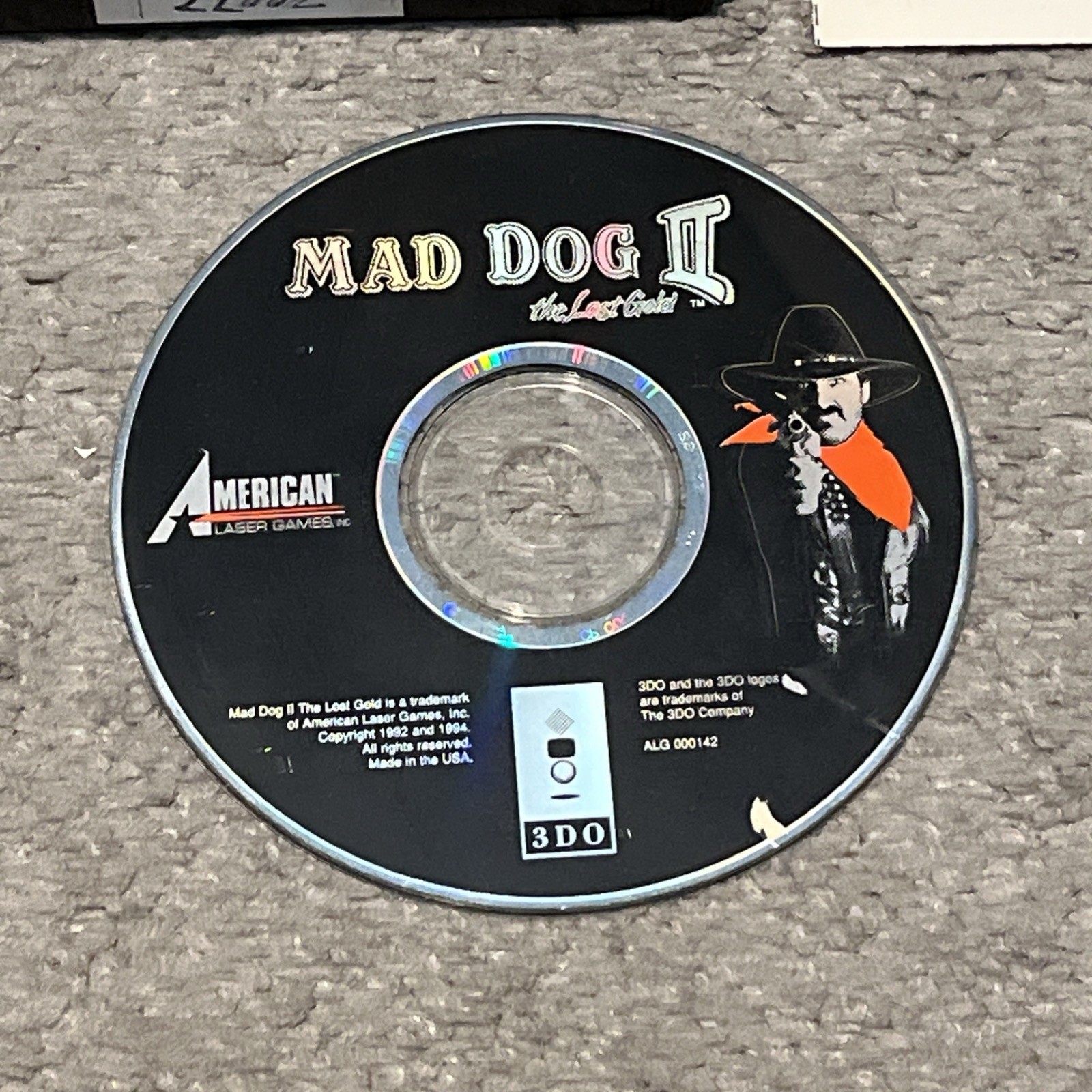 Mad Dog II 2: The Lost Gold (3DO, 1994) Case Disc Manual Reg Card