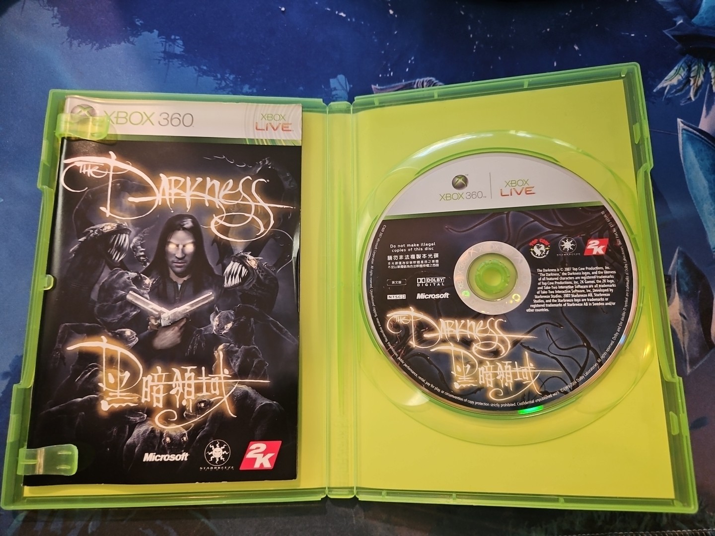 The Darkness Xbox 360 English / Chinese HONG KONG TAIWAN ASIA ASIAN IMPORT CIB