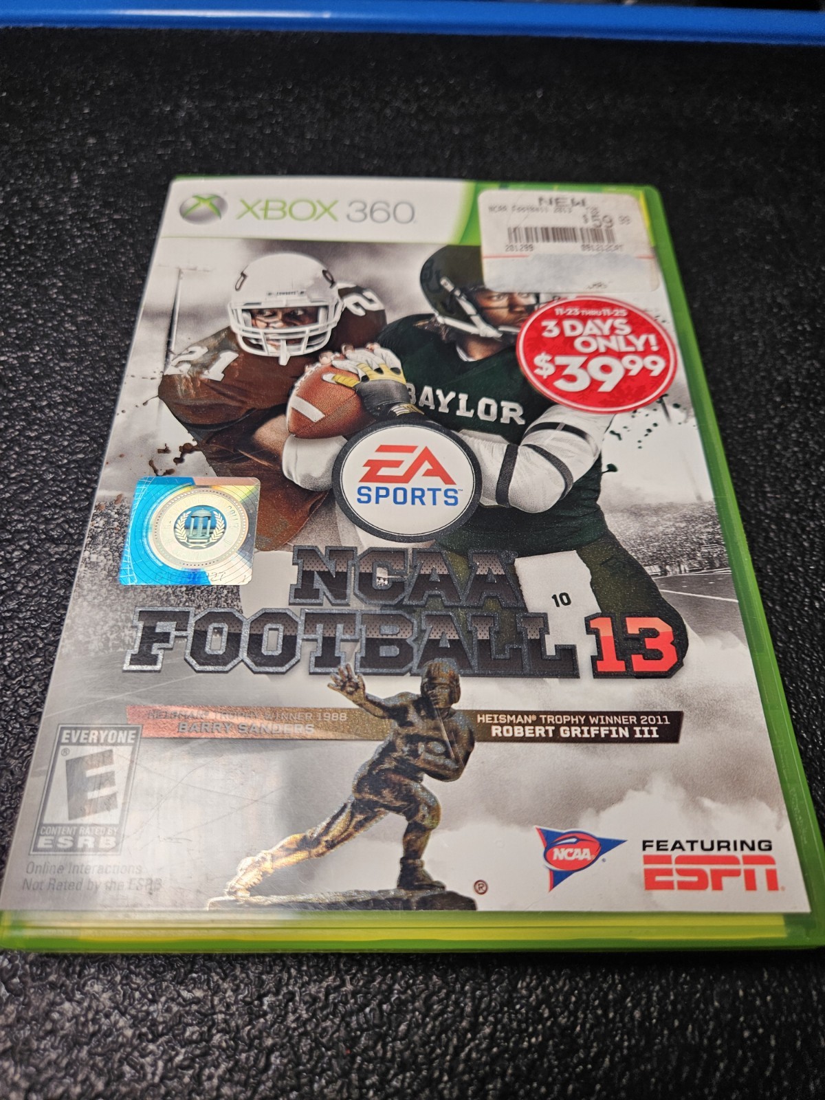NCAA Football 13 (Microsoft Xbox 360, 2012) Complete w/ Inserts CIB Tested
