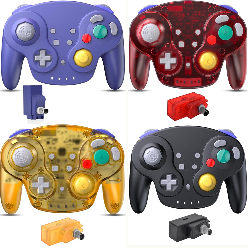 2.4 GHz Wireless GameCube Controller, for NGC GameCube Console (Built-in Rumble)