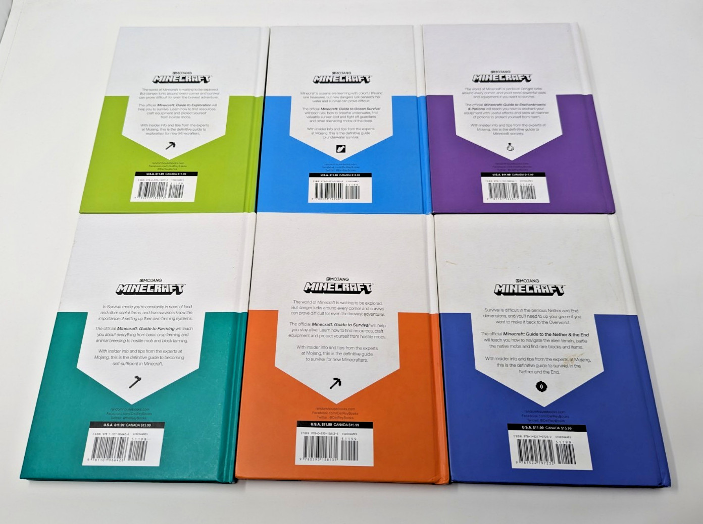Mojang Minecraft Guide To Series – 6 Book Lot (Official Hardcover Collection)