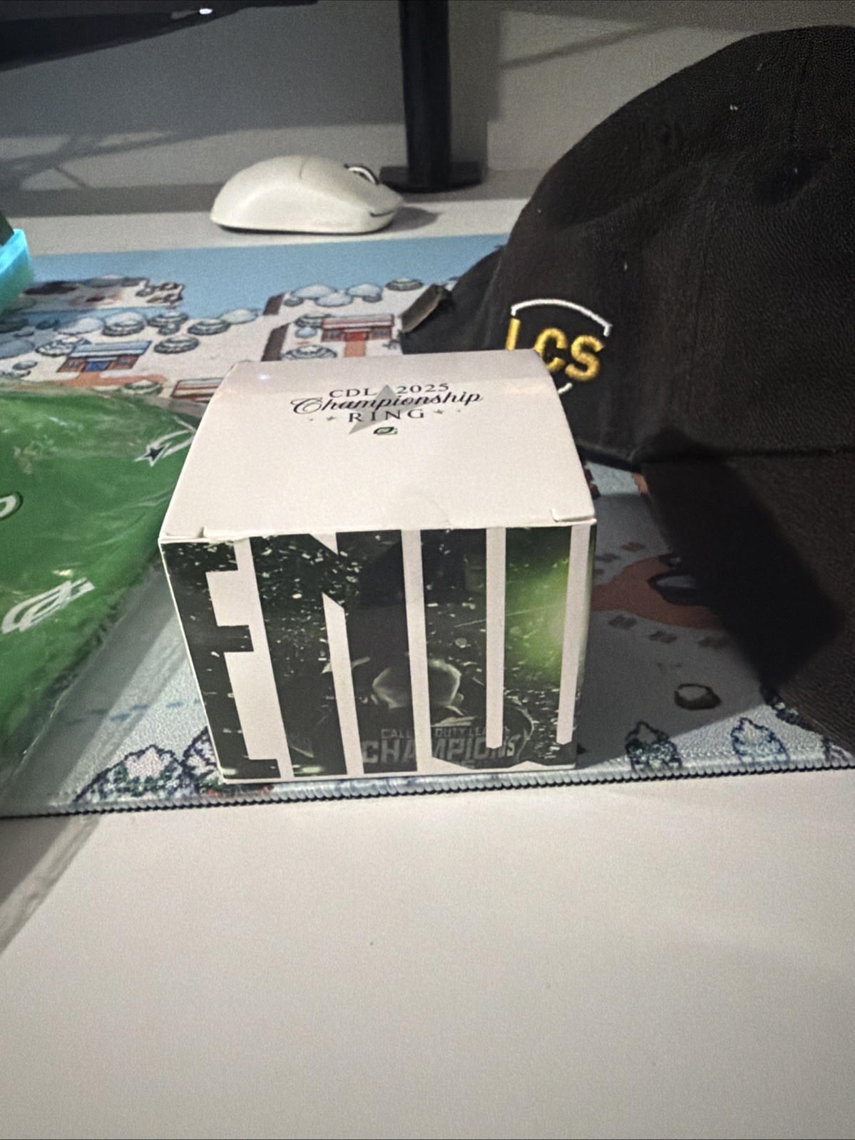 OpTic Gaming Replica Ring 2025 CDL Champs, Optic Gaming Bandana And Rare LCS Hat