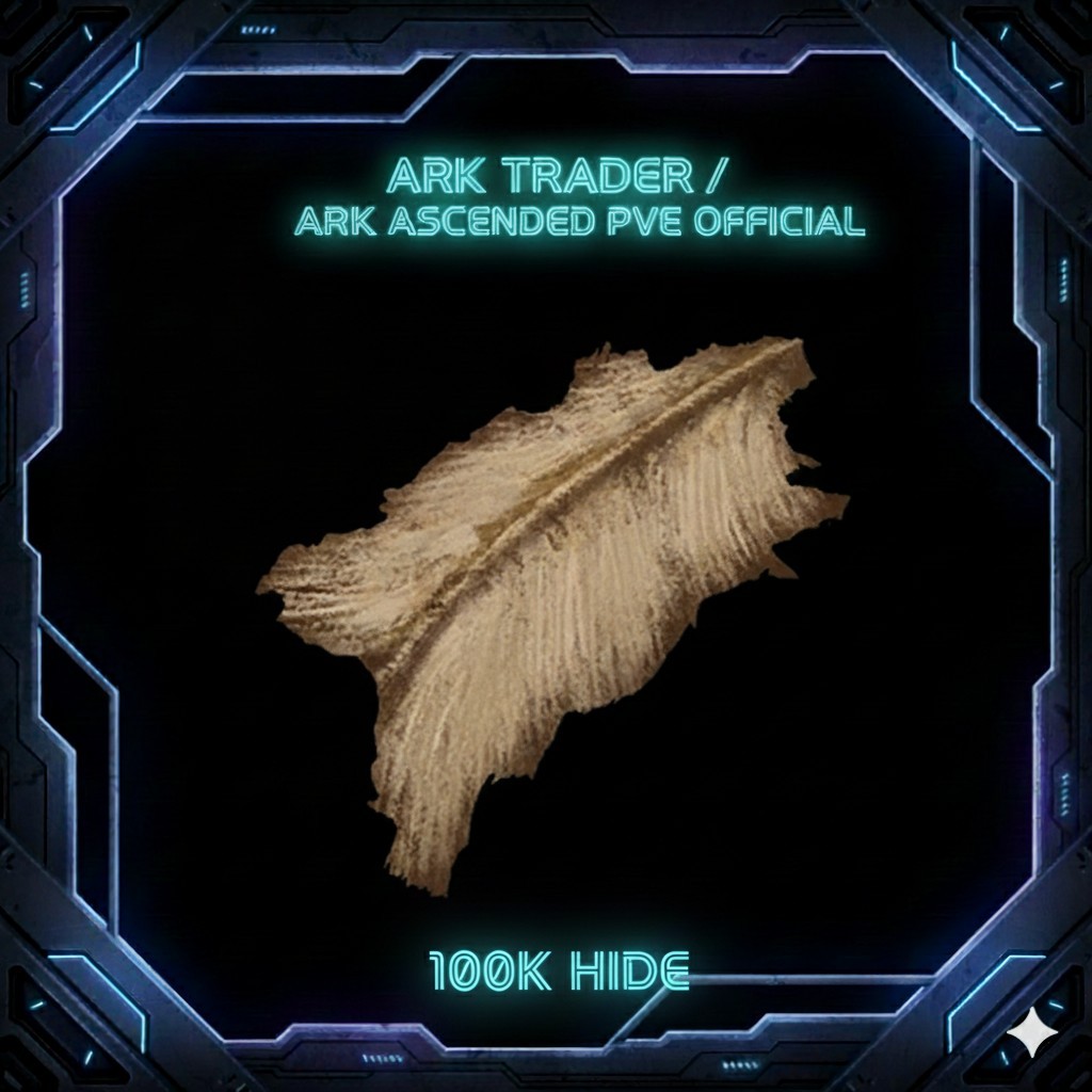 ARK ASCENDED PVE 100K HIDE PC/XBOX/PS5 RESOURCES/HIDE