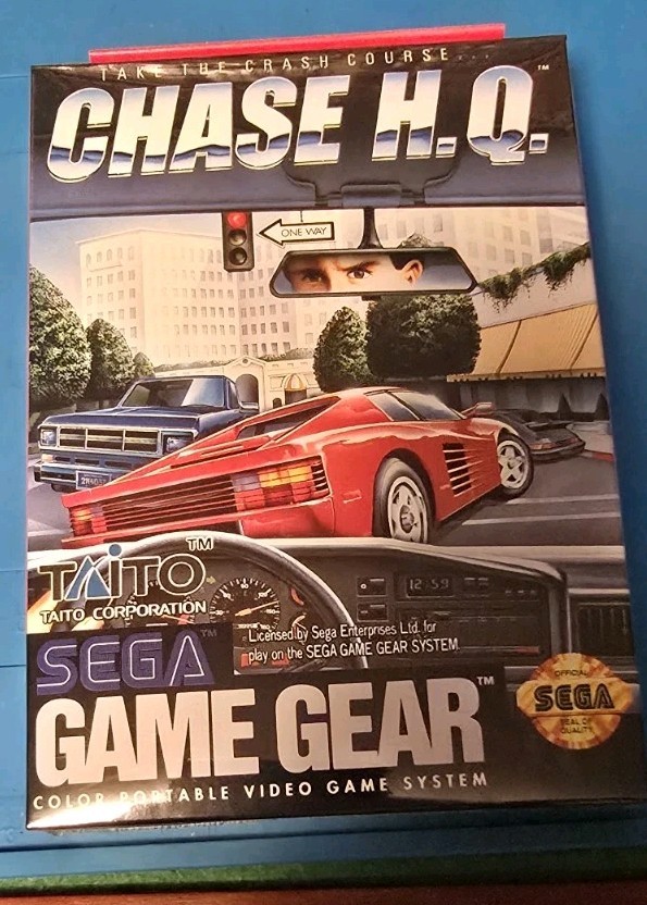 Sega Game Gear Chase HQ Factory Shipping Case Pack Box Lot of 4 Sealed Games