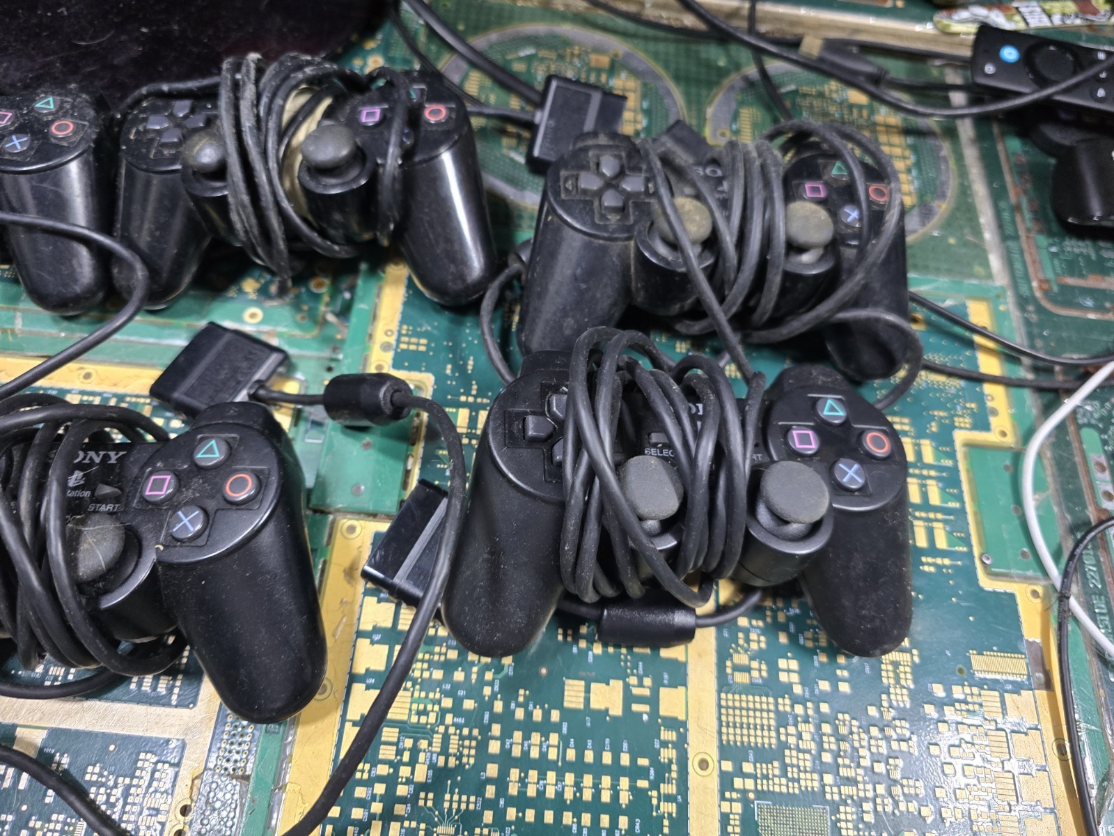 Sony PS2 Original DEFECTIVE DONOR EXACT LOT #3-Controller-CRUDE-DIRT-RUST-PARTS