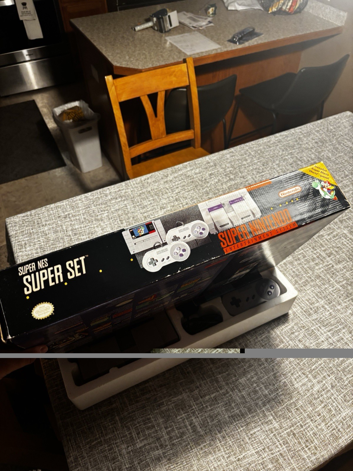 Nintendo Super NES Super Set Console with Super Mario World Complete In Box