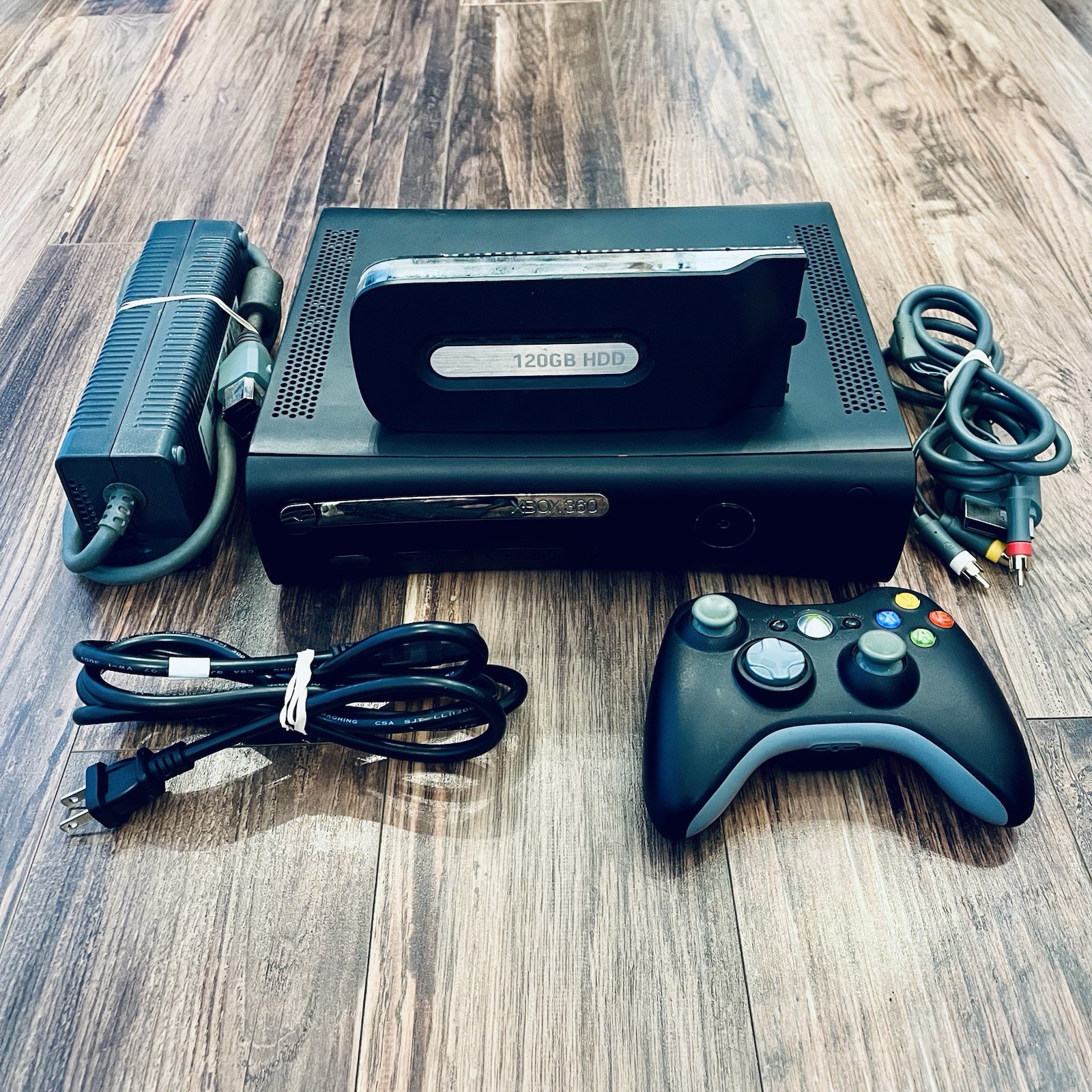 Microsoft Xbox 360 Elite Black 120GB Jasper Console System Bundle – SHIPS FREE!