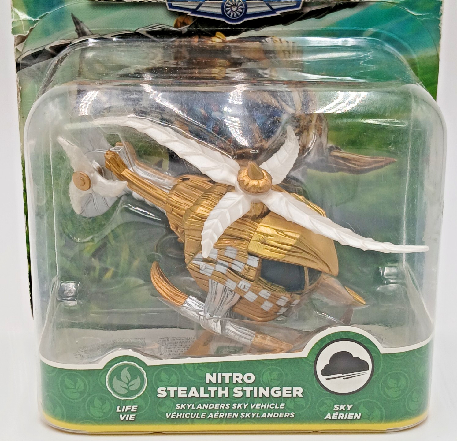 Skylanders SuperChargers Nitro Stealth Stinger Sky Vehicle Life Vie FLAW READ