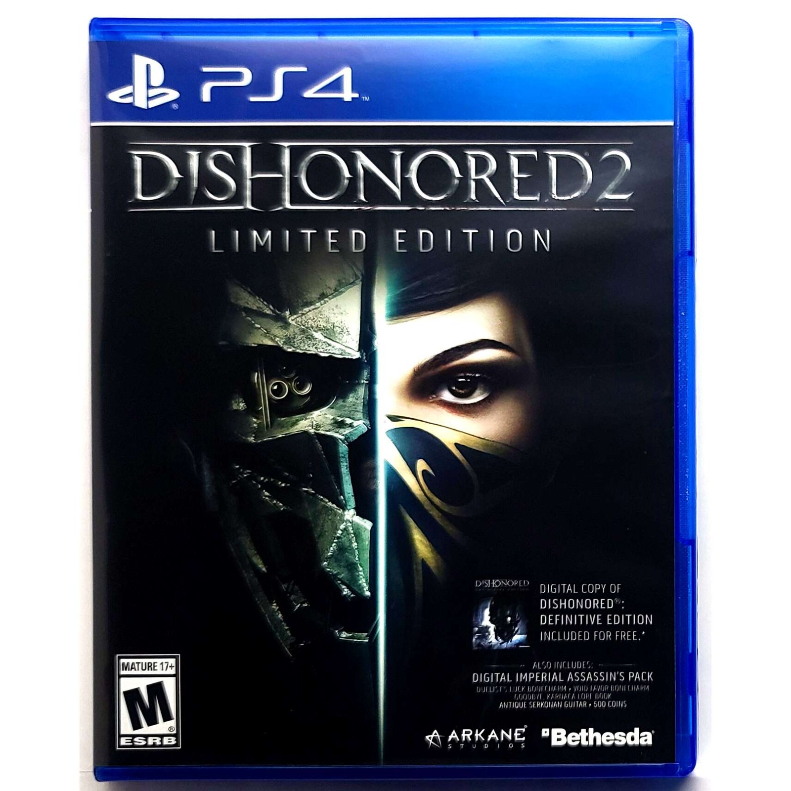 Dishonored 2 Limited Edition – Sony Playstation 4 PS4 Pristine Tested