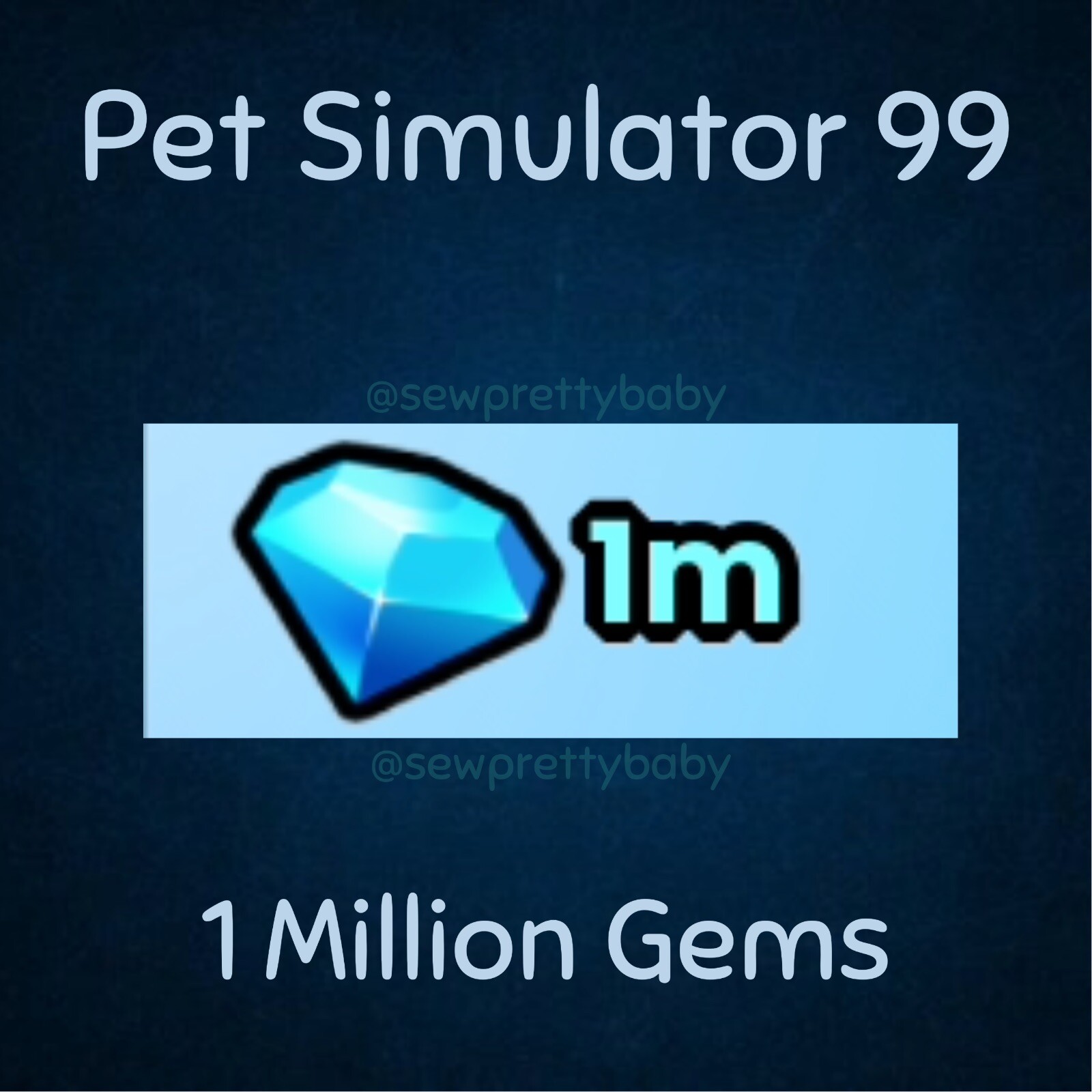 💎 ROBLOX: Pet Simulator 99 Gems 1M-1B. Real Not Fake
