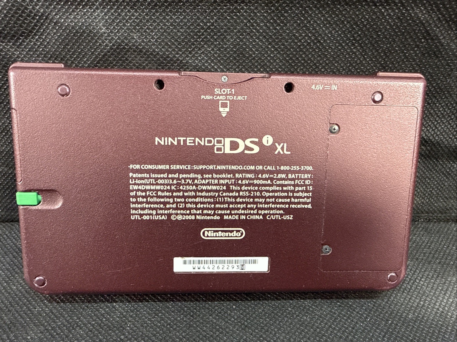 Nintendo DSi XL Red Burgundy Handheld Console System UTL-001 Tested