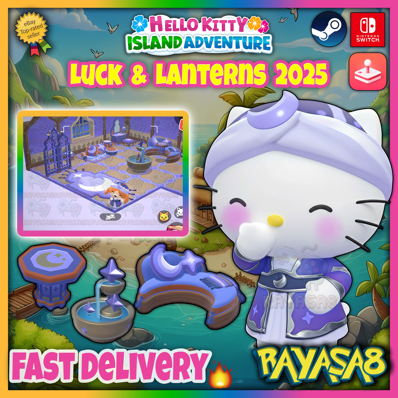 Luck & Lanterns 2025 Hello Kitty Island Adventure | Arcade | Nintendo | Steam