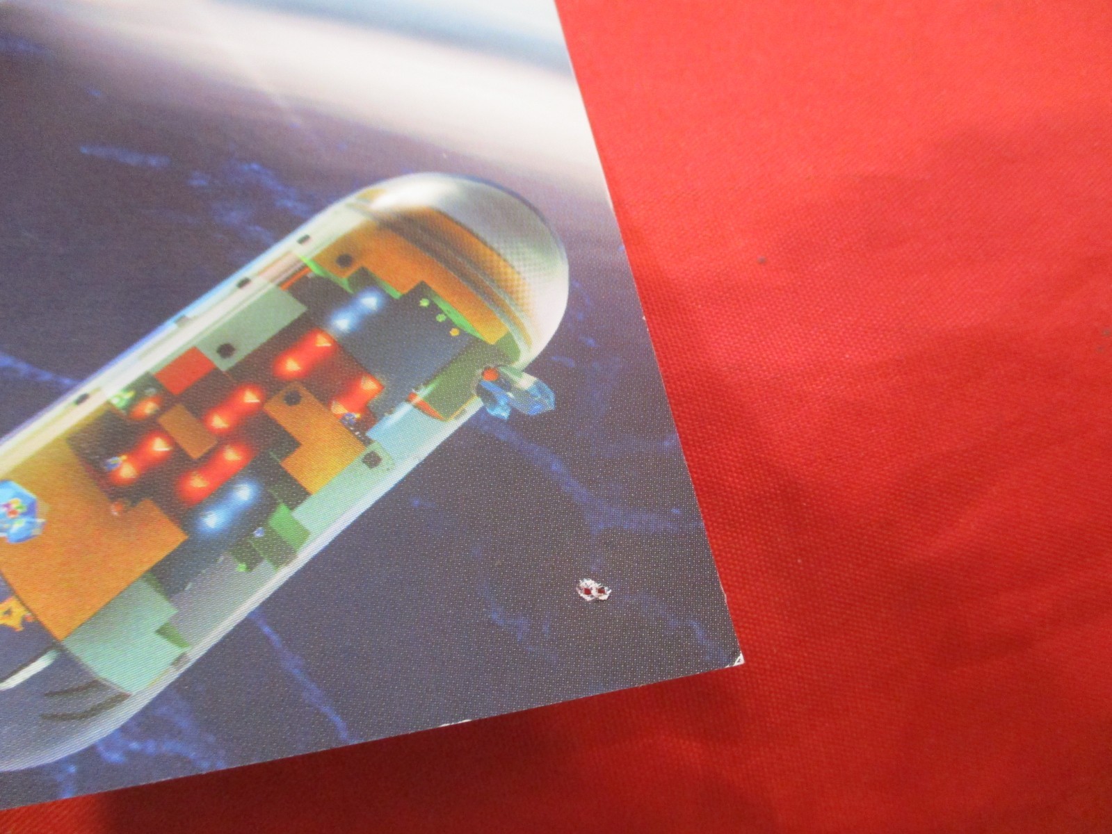 Super Mario Galaxy Nintendo Wii 2007 Foldable Promo Poster