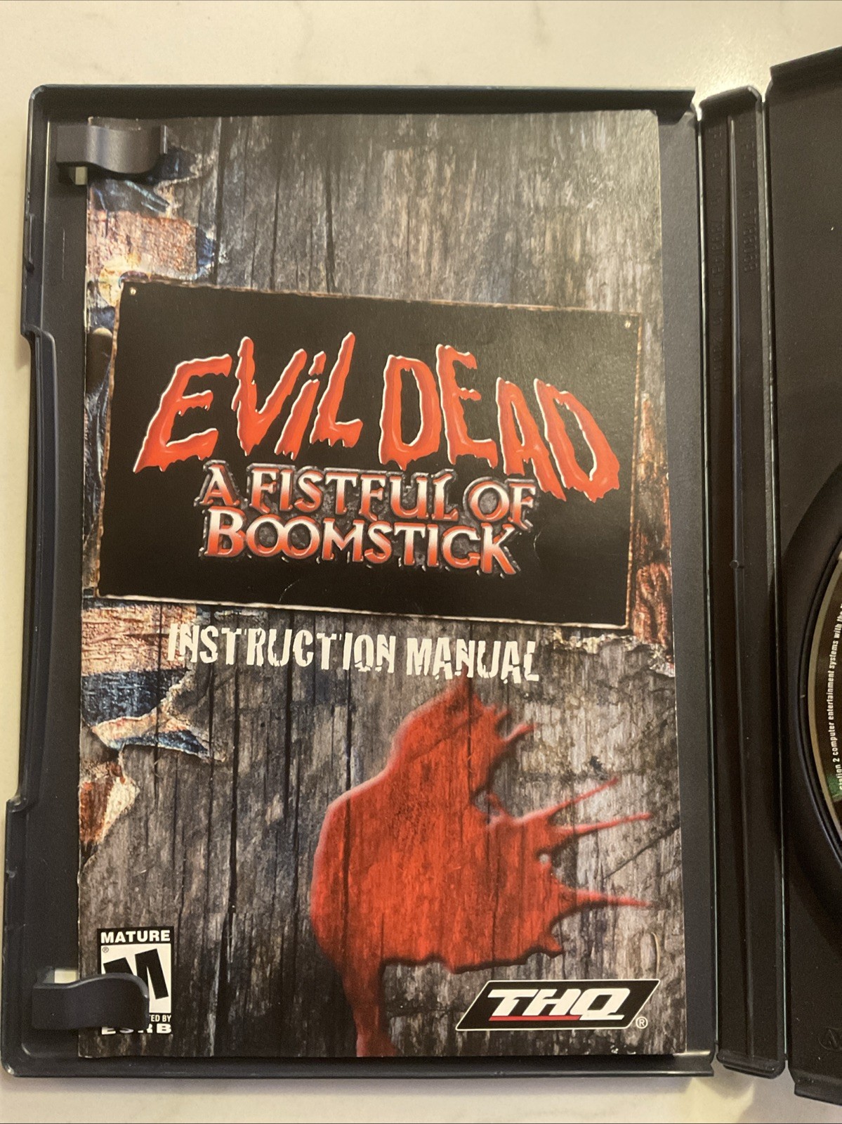 Evil Dead: A Fistful of Boomstick (Sony PlayStation 2 Game) Complete w/Manual