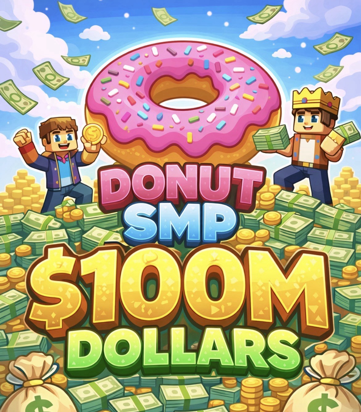 Minecraft Donut SMP $100M Video Game
