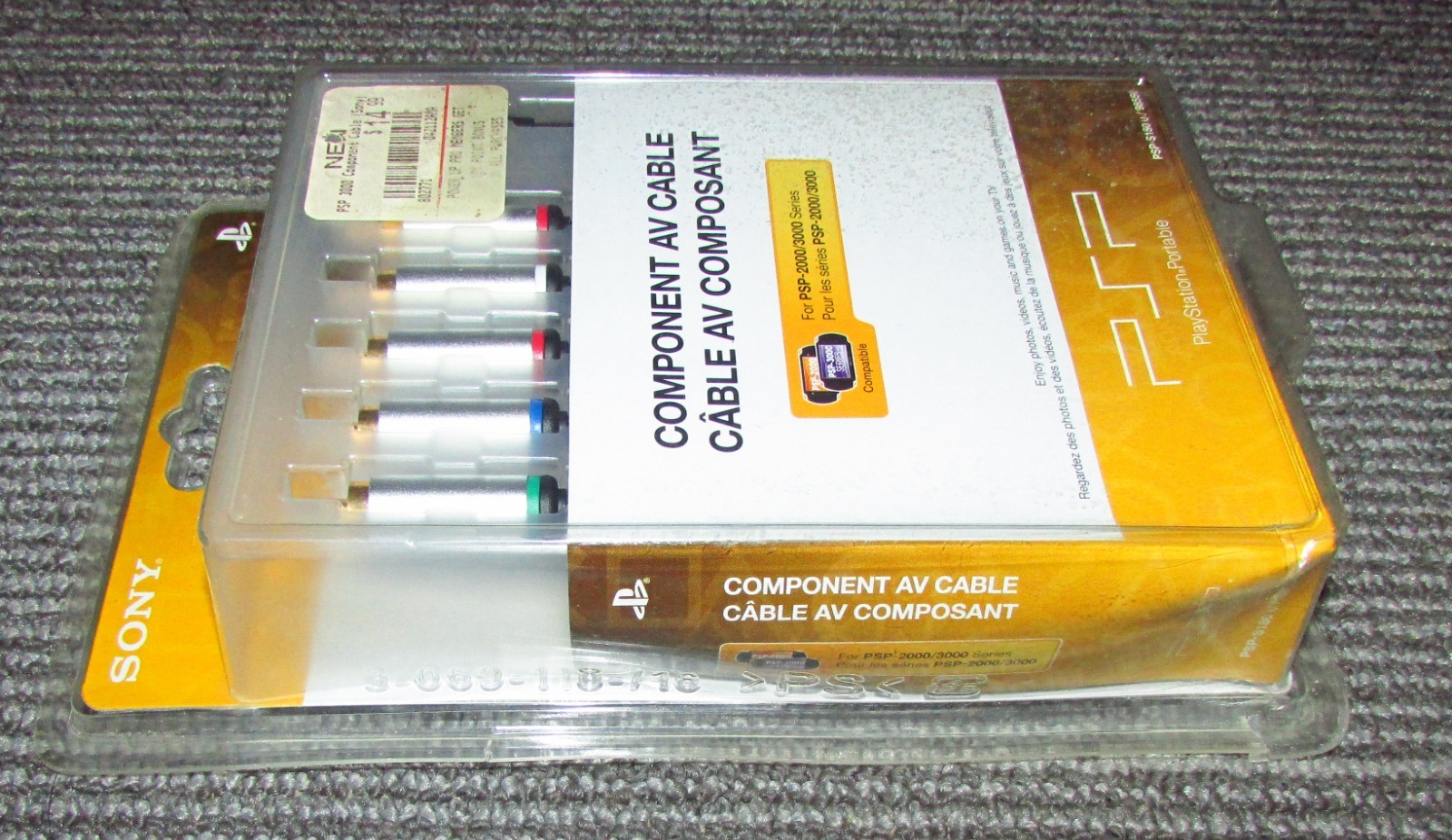 Genuine OEM Sony Component AV Cable For PSP 2000/3000 series PSP-S180u