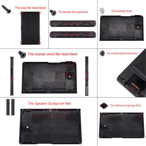 eXtremeRate DIY Full Set Buttons Replacement Shell Buttons for Nintendo Switch