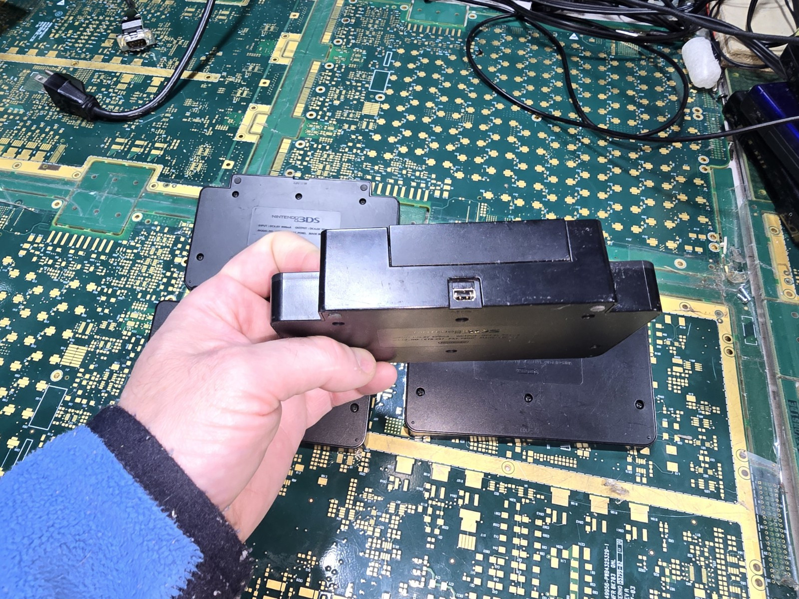 Nintendo 3DS Battery UNTESTED-PARTS-4-Charging Dock Cradle Base Black CTR-007
