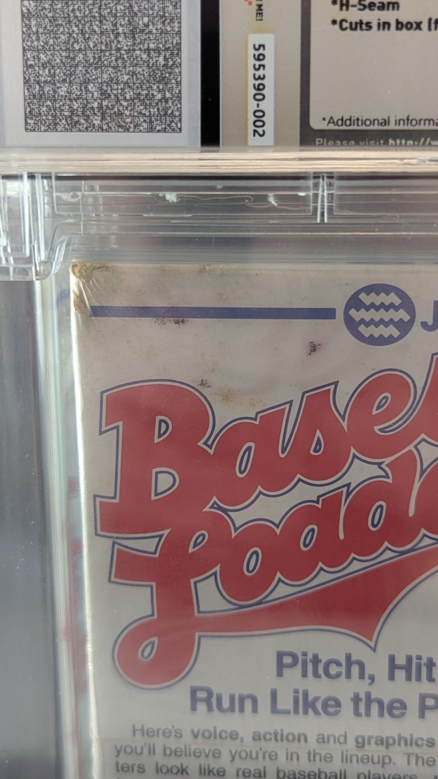 Bases Loaded Sealed NES / Nintendo WATA 6.5 Hole in Seal – RARE