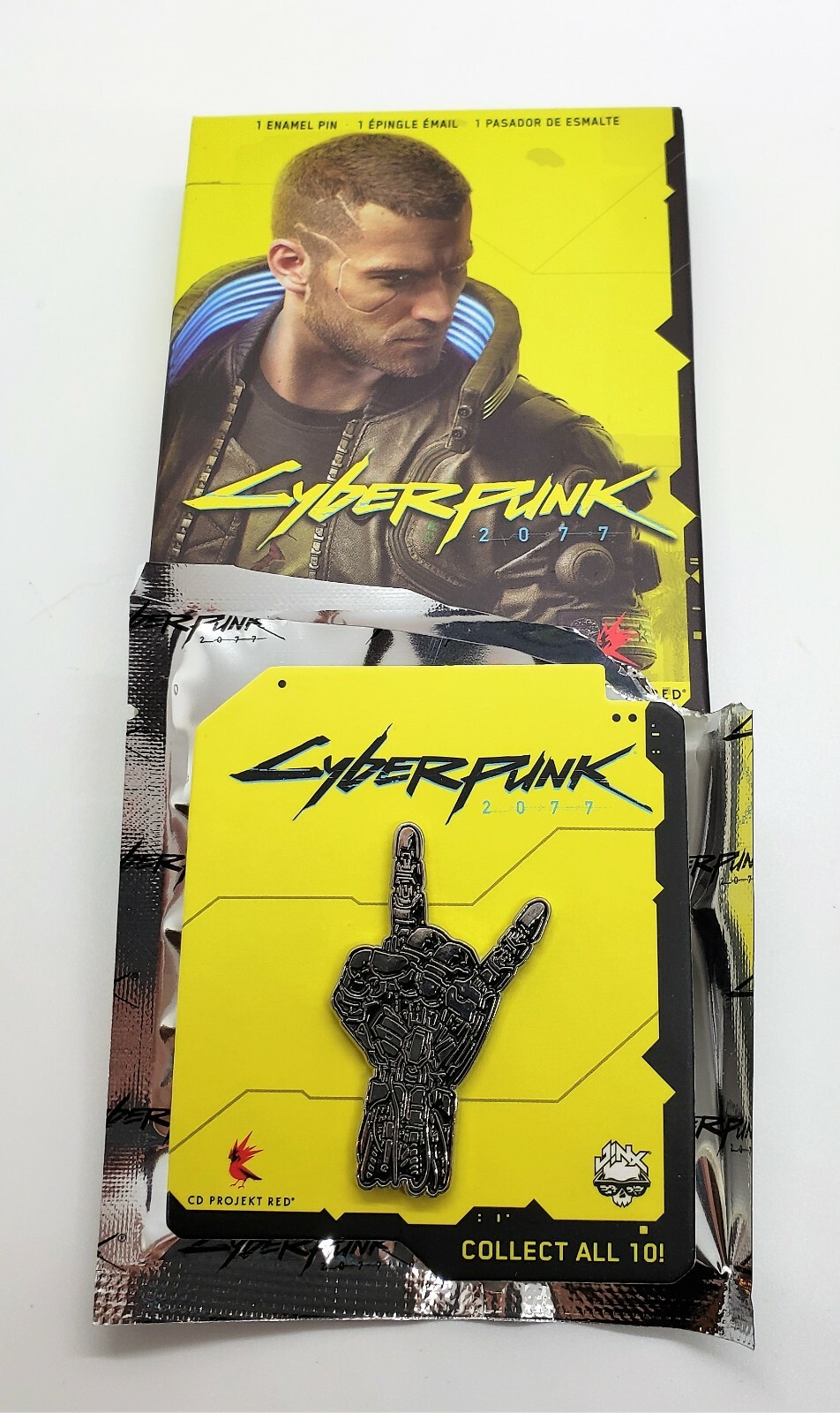 Cyberpunk 2077 enamel pins YOU PICK CD Projekt Red singles or set 9 10 blind box