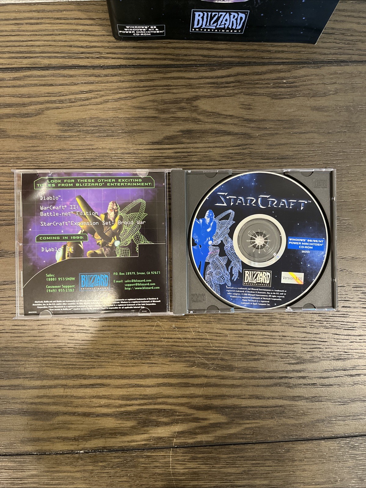 StarCraft Star Craft Blizzard Entertainment (PC Windows 95/NT, CD-ROM, 1997)