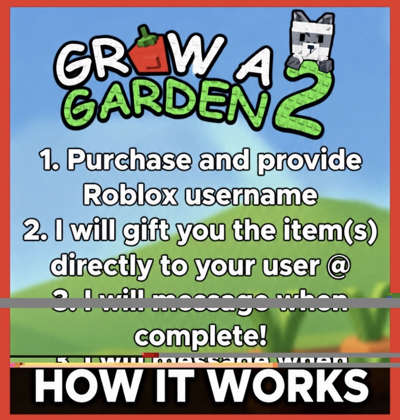 🪴Grow a Garden 2 | Rainbow Seed x10 | GAG2 Fast & Easy