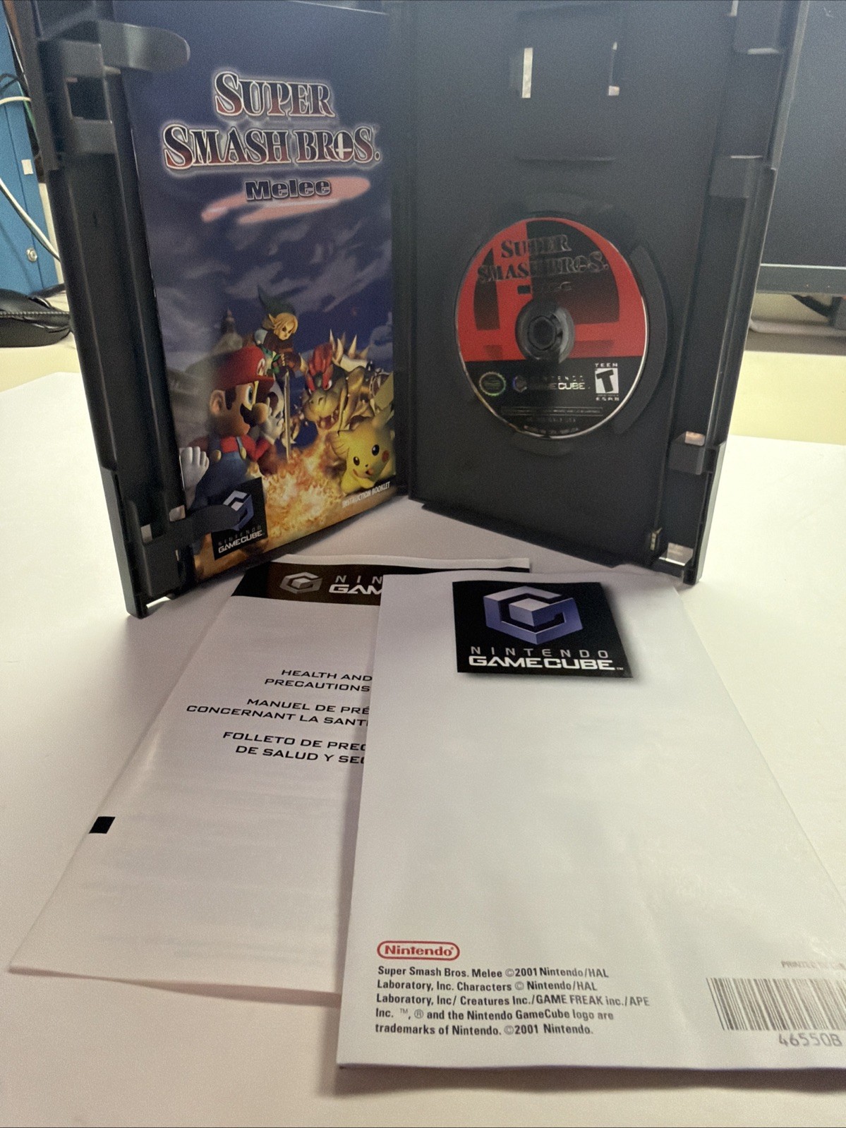 Super Smash Bros Melee Nintendo GameCube 2001,Tested, Working Mint