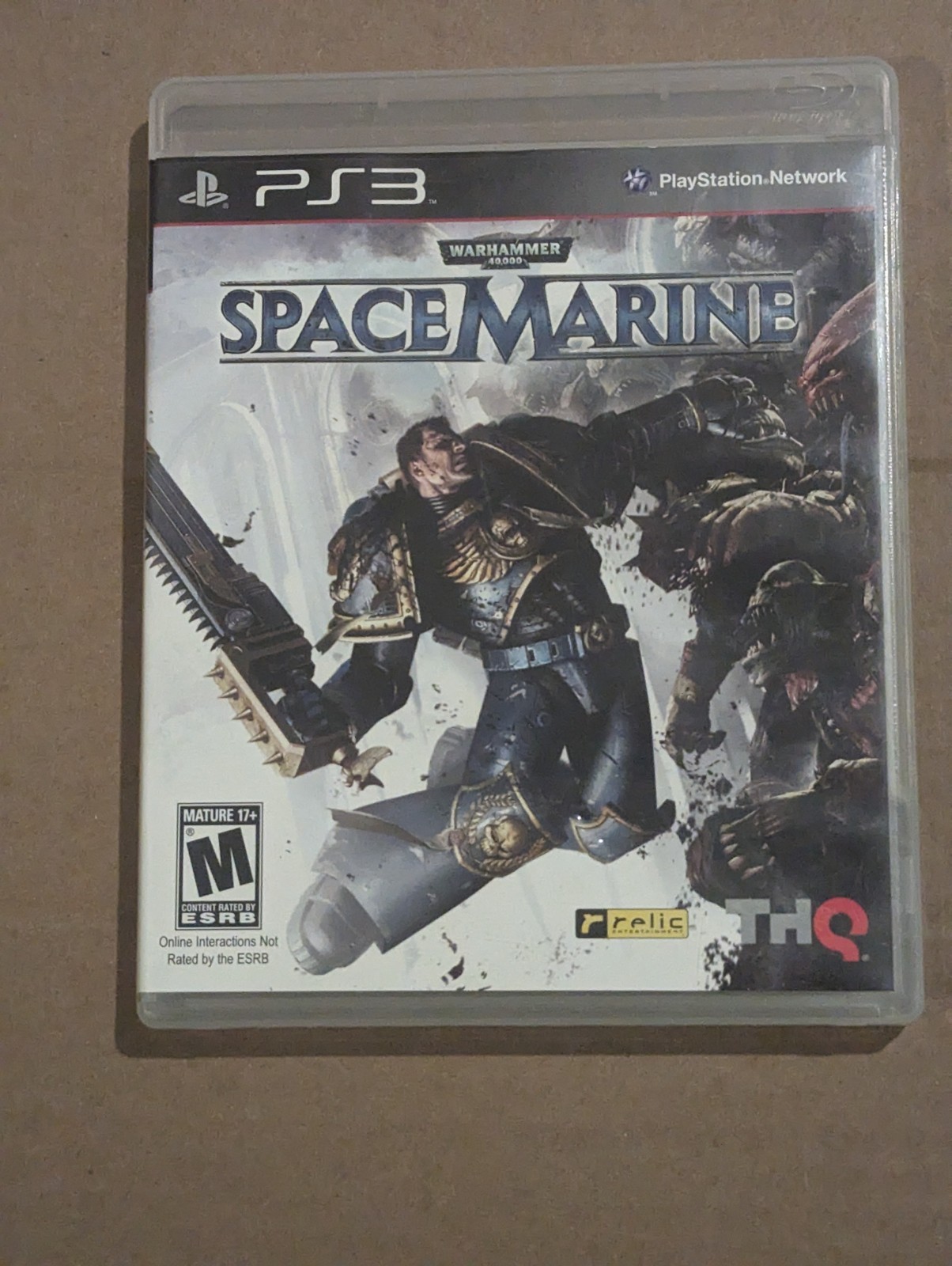 Warhammer 40,000: Space Marine (PlayStation 3, PS3, 2011) Game & Case