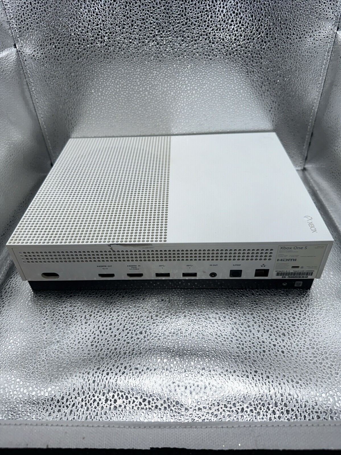 Microsoft Xbox One S (Model 1681) 500GB White Gaming System Console Only, Tested