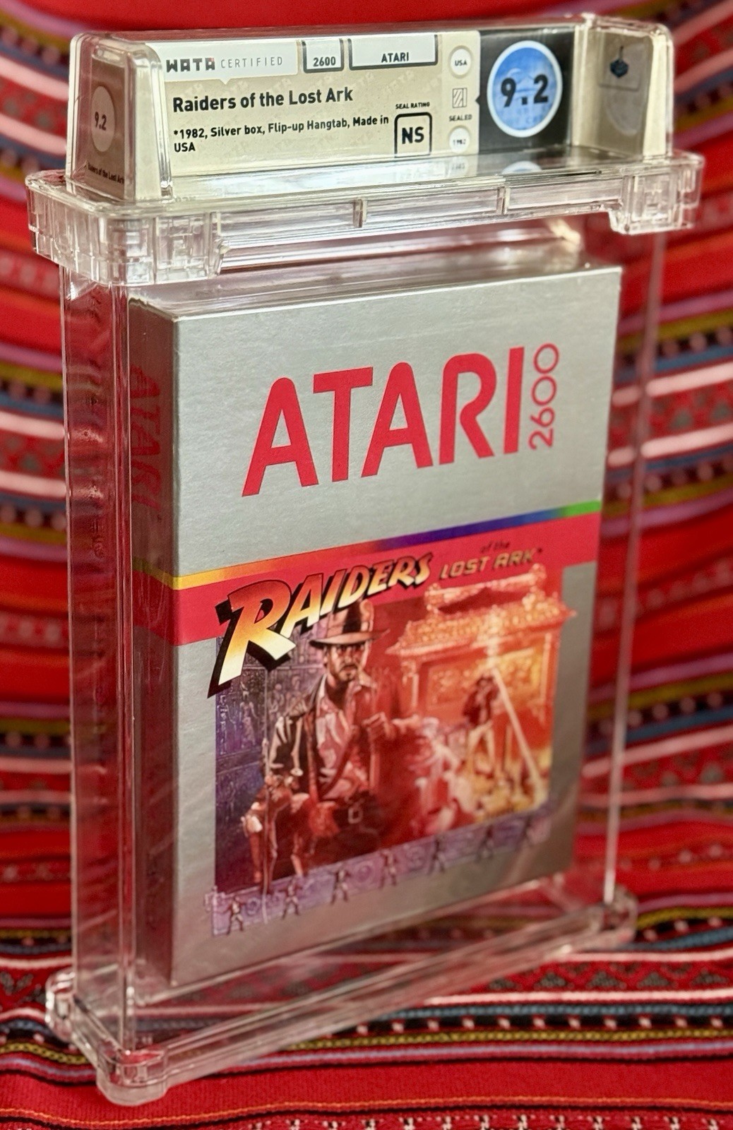 Atari 2600 Raiders of the Lost Ark 1982 WATA 9.2 NS Sealed Video Game
