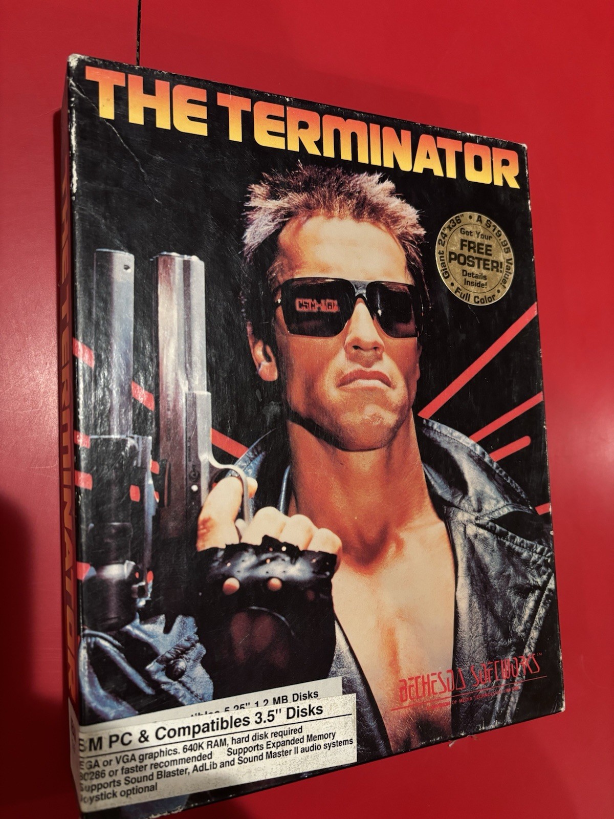 Bethesda Softworks The Terminator 1991 PC Game (2) 3.5 disks