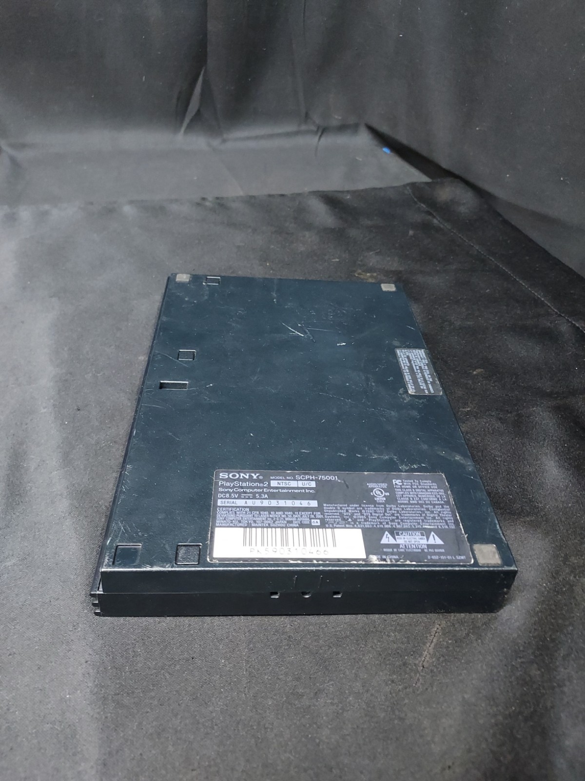 Sony PlayStation 2 Slim Black Console SCPH-75001 – Untested No Cords Might Work