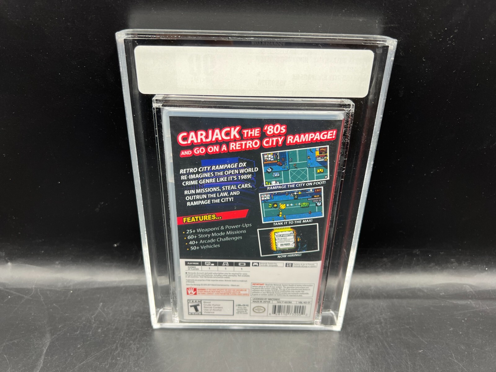 Retro City Rampage DX Nintendo Switch VGA 90 FACTORY SEALED MINT RARE WATA