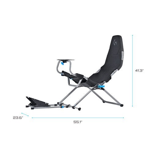 Playseat G.00248 Challenge X Logitech G Edition Black/Gray Folding 25.57 lbs!