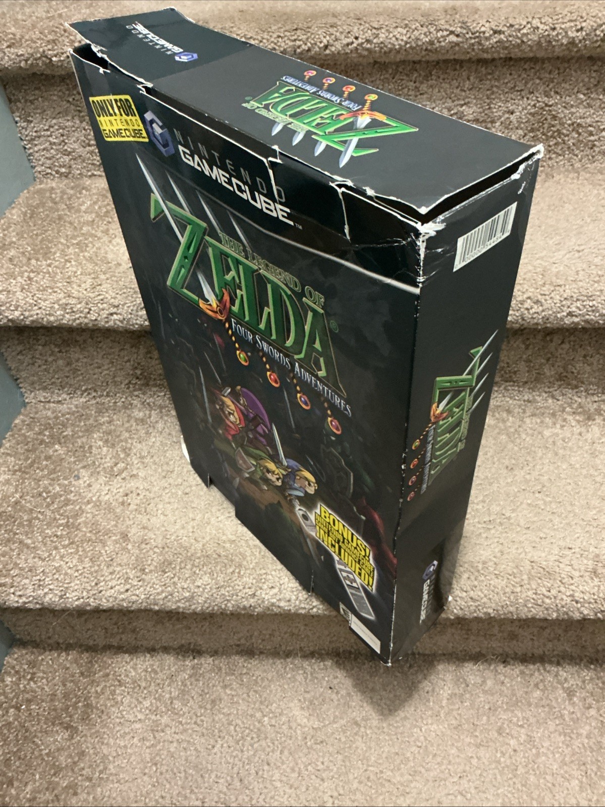 Nintendo GameCube Zelda Four Sword Adventure Box Display Promo Store Standee GBA