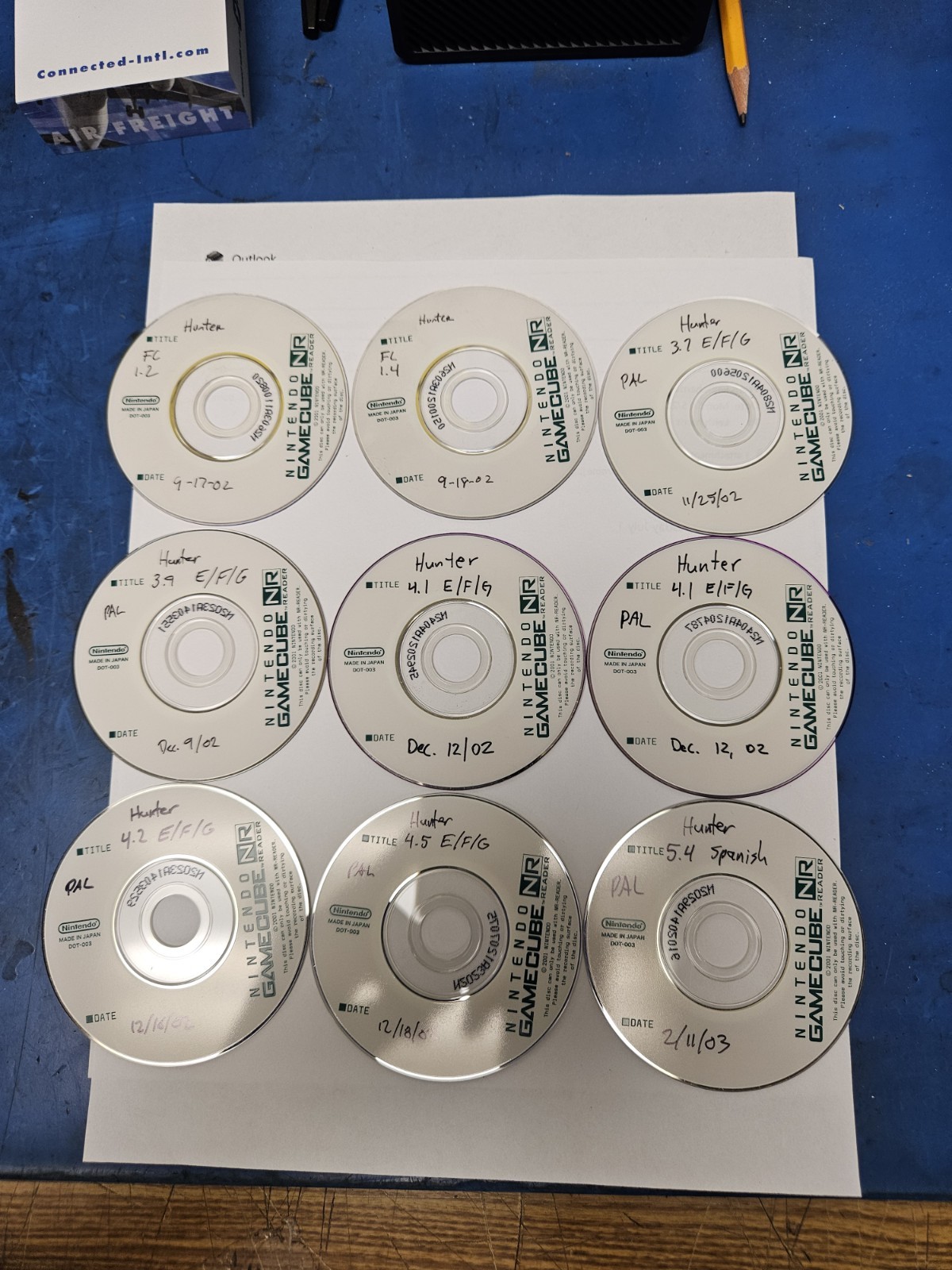 1 Disk GameCube NR Disc Hunter Beta Prototype NPDP-Development/Debug Kit