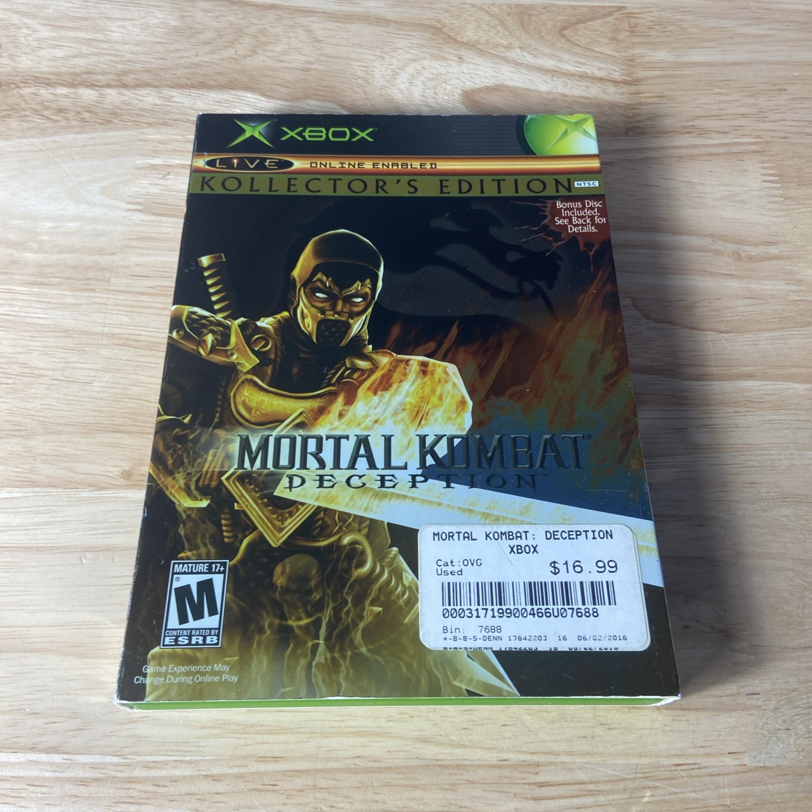 Mortal Kombat: Deception – Scorpion Version (Kollector’s Edition) (Xbox, 2004)