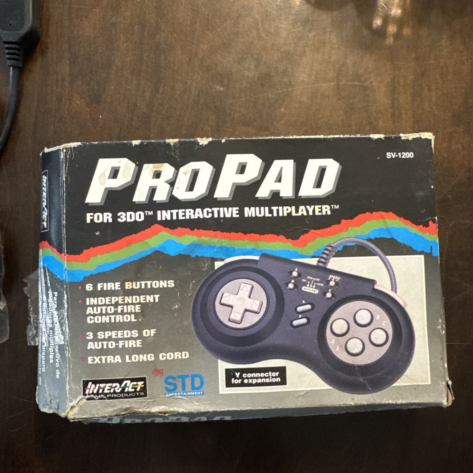 InterAct SV-1200 ProPad Controller for 3DO, Extra Long Cord, 6 Fire Buttons
