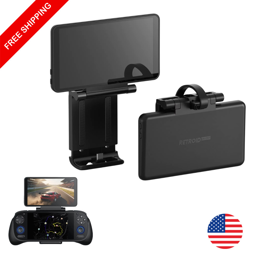 Dual Screen Add-on 5.5″ OLED Back Clip for Retroid Pocket 5 RP5/RPmini V2/RP4 Pr