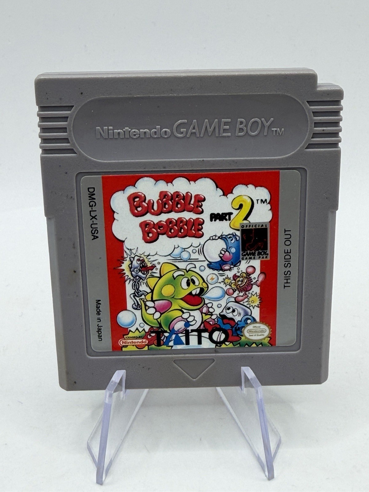 Bubble Bobble Part 2 (Nintendo Game Boy, 1993) Authentic Tested Working