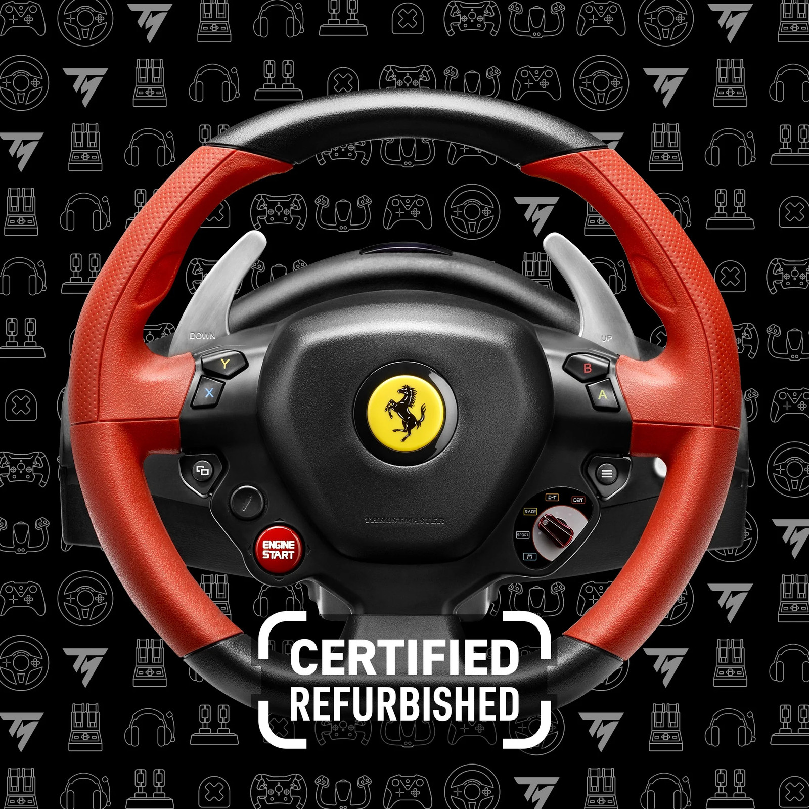 Thrustmaster Ferrari 458 Spider Racing Wheel for Xbox One Certified Refurbished