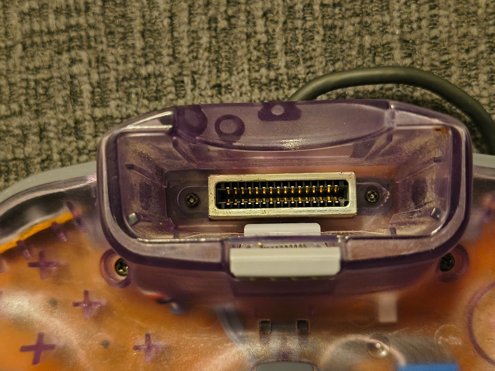 Nintendo 64 controller OEM, atomic purple, working, clean, medium loose stick