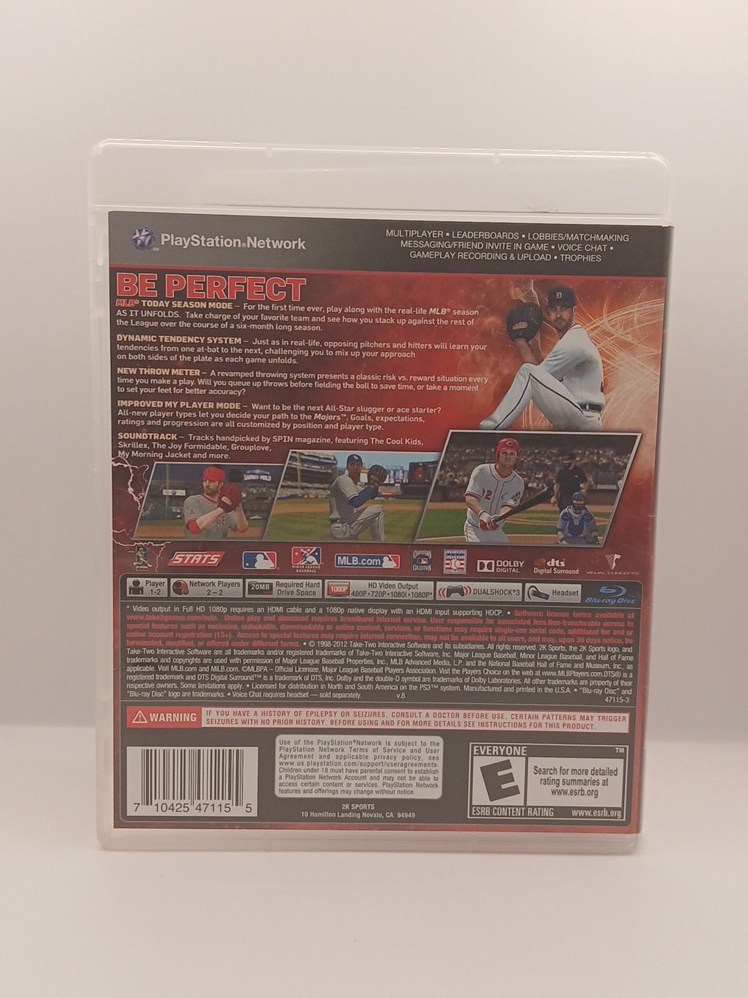 Major League Baseball 2K12 – PlayStation 3 – PS3 – Complete – CIB