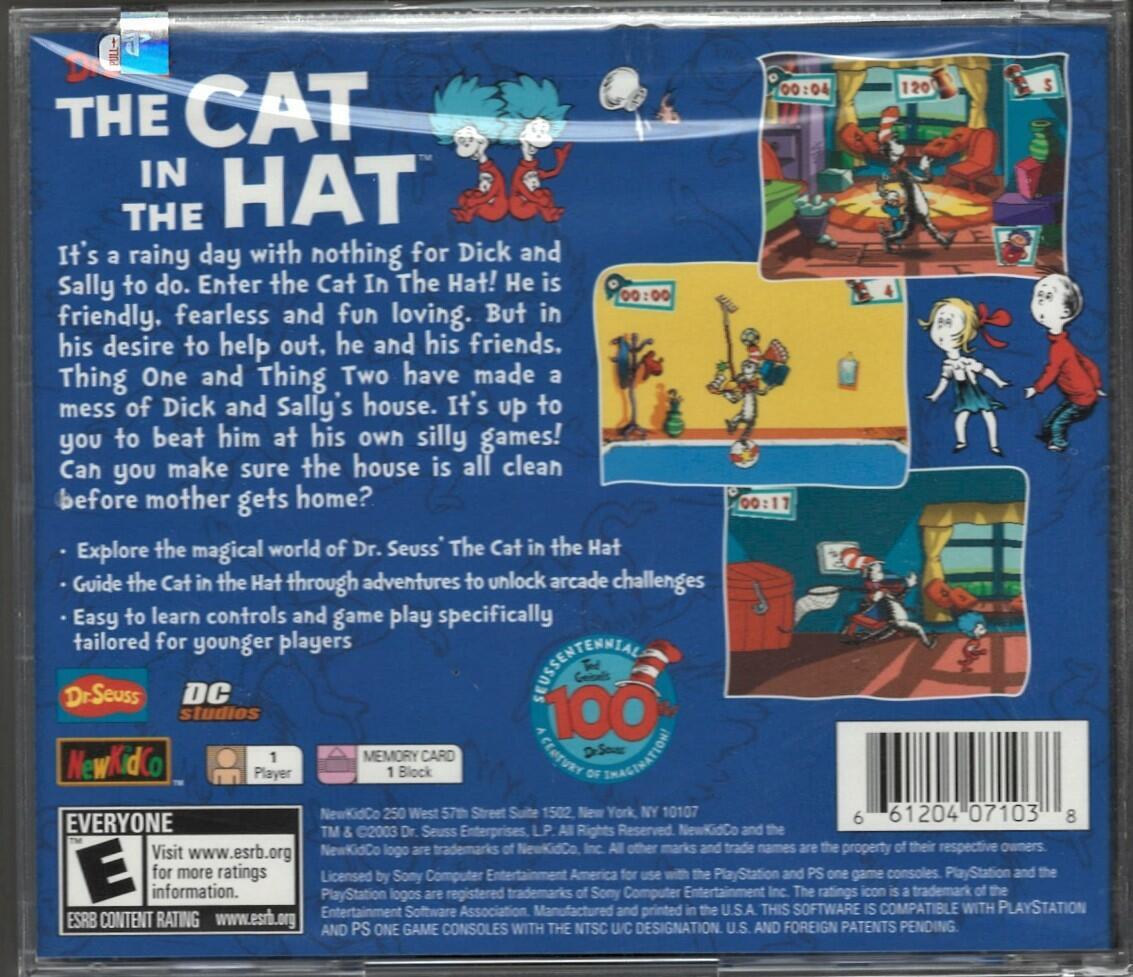 Cat In the Hat PS (Brand New Factory Sealed US Version) Playstation