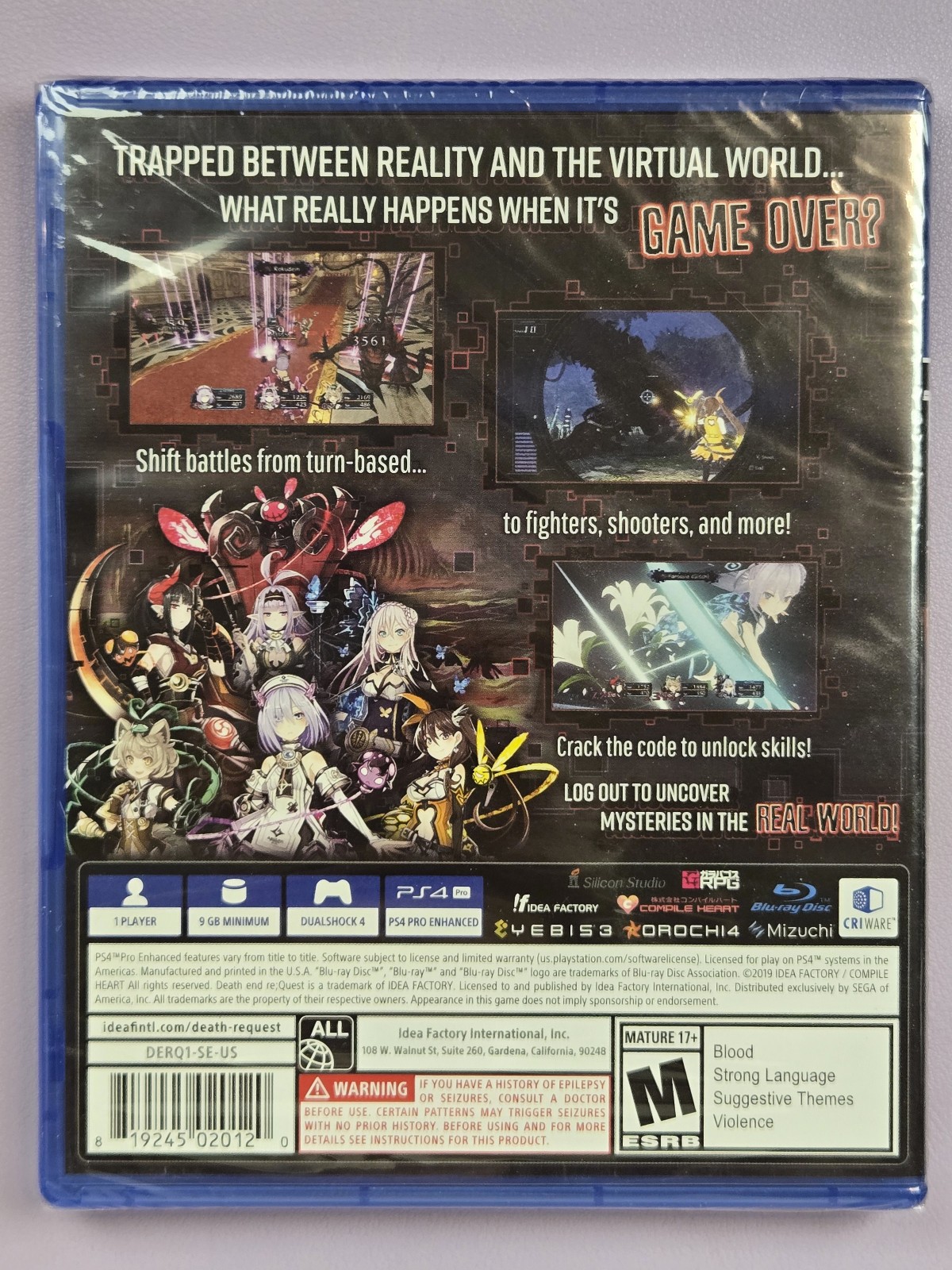 Death end reQuest Limited Edition PlayStation 4 New Sealed